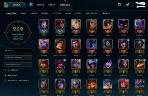 Vendo Conta League Of Legends Br Elo Gold+ Com 108 Skins LOL