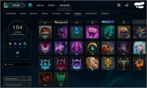 Vendo Conta League Of Legends Br Elo Gold+ Com 108 Skins LOL