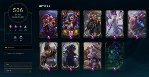 Conta lol 500 skins - League of Legends