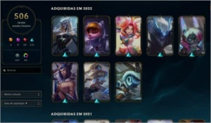 Conta lol 500 skins - League of Legends