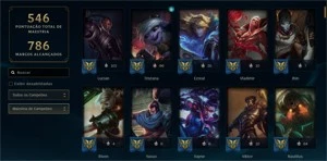 Conta lol 500 skins - League of Legends