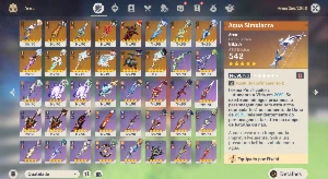 [Ar 60 - Na] 25 Personagens 5* (+ Constelações) / 16 Arma 5* - Genshin Impact