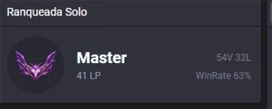 Conta mestre smurf , 63% winrate - League of Legends LOL