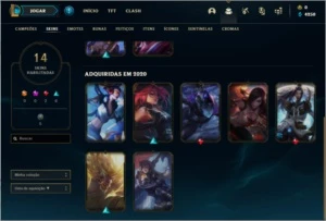 Conta de lol LvL65 prata 1/ 14 skins - League of Legends