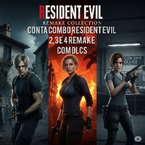 Conta Resident Evil Remake 2,3 E 4 com DlCS