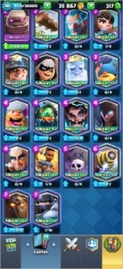 Clash Royale lvl 10 - 17 lendárias