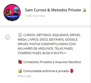 GRUPO DE MÉTODOS ORIGINAL PRIVADO! SAM MÉTODOS VIP eESQUEMAS - Outros