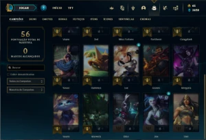 Conta Platina 1 com 20 Champs e 7 Skins - League of Legends LOL