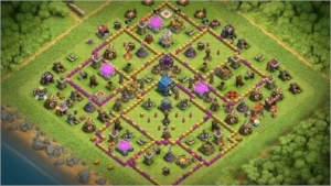 Clã lvl 12 Clash of clans, cv11 semi-full e cv12 rushada.