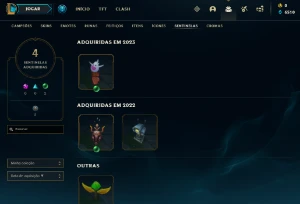 Conta PLATINA 4 - Win 68% - LOL (league of legends) ELOMOON
