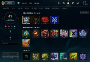 Conta PLATINA 4 - Win 68% - LOL (league of legends) ELOMOON