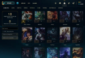 Conta PLATINA 4 - Win 68% - LOL (league of legends) ELOMOON
