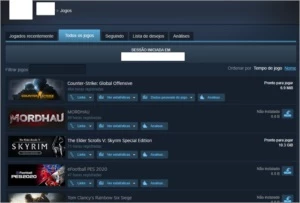 CONTA STEAM NÍVEL 23