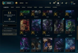 Conta Unranked com 31 Champs e 4 Skins + 2 Fragmentos - League of Legends LOL