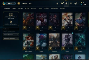 Conta Unranked com 31 Champs e 4 Skins + 2 Fragmentos - League of Legends LOL