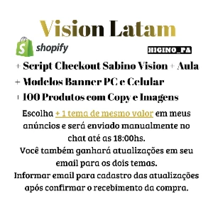 Tema Shopify Vision Genérico Latam Espanhol + Atualizações - Outros