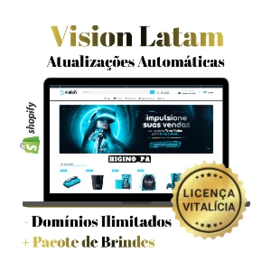 Tema Shopify Vision Genérico Latam Espanhol + Atualizações - Outros