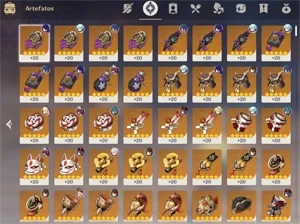 Conta Genshin AR 57 com 8 personagens T5* e 3 armas T5* - Genshin Impact