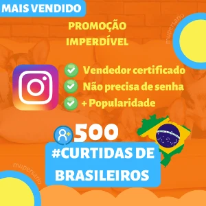 Pack 500 Curtidas Br No Instagram Promoção !!