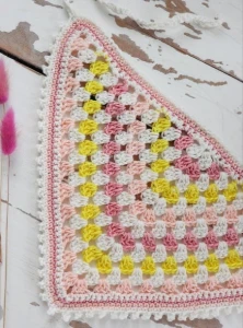 Bandana Primavera de Crochê para Cabelo - Artesanato e Personalizados
