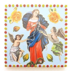 Quadrinho de Azulejo "N. S. Desatadora de Nós" - Artesanato e Personalizados