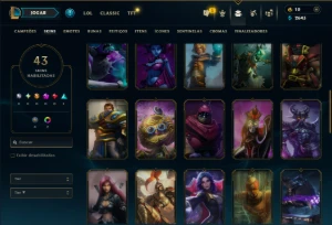 Bronze 4 com 40 Champs e 43 Skins ( Mais de 70 Jogos ) - League of Legends LOL
