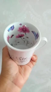 Caneca de Porcelana Mãe Amo Você - 240 ml - Artesanato e Personalizados