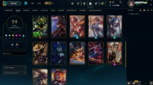 Conta de lol full acesso (unraked ex-platina) Leblanc Lenda - League of Legends