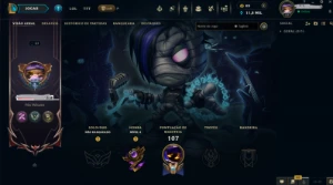 Conta de lol full acesso (unraked ex-platina) Leblanc Lenda - League of Legends