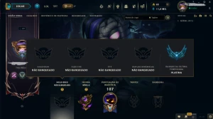 Conta de lol full acesso (unraked ex-platina) Leblanc Lenda - League of Legends