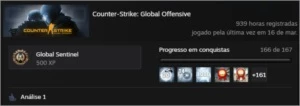 Vendo conta lvl 19 GC - Counter Strike CS