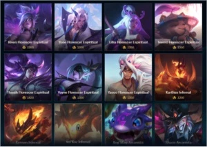 Venda de skins do LOL (METADE DO PREÇO) - League of Legends