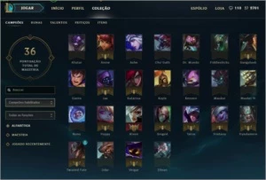Conta League of Legends LOL