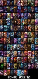 League Of Legends  Ouro 4 128 skins 99 campeões LOL