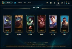 Conta platina 2 com 38 champs e 11 skins - League of Legends LOL