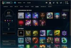 Conta platina 2 com 38 champs e 11 skins - League of Legends LOL