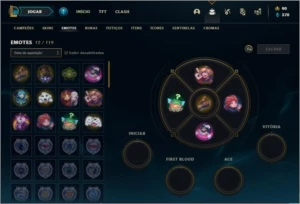 Conta platina 2 com 38 champs e 11 skins - League of Legends LOL