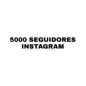 5000 Seguidores Instagram - Redes Sociais