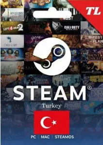 Cartão Pre-Pago para Steam Turca - Gift Cards
