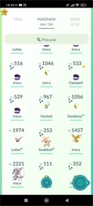 Conta Pokemon GO - Nível 40 - Pokémon