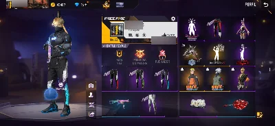 Conta de free fire gemada