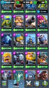 Clash Royale - Conta nível 7 com 3 Lendárias
