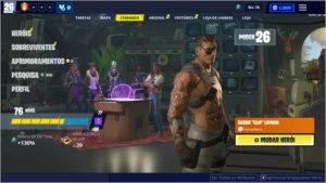 Conta  com Passe de batalha ATV 1200 bucks salve o mundo - Fortnite