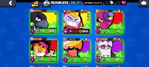 Conta Brawl Stars com 4.368 Troféus| 2 Lendários + 2 Míticos