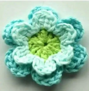 Flores de Duas Camadas em Crochê - Artesanato e Personalizados