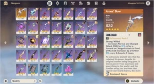 Genshin Account, AR 54, 5 cinco estrelas, uma arma 5, US - Genshin Impact