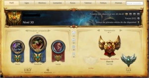 Conta de lol ouro 3 - League of Legends