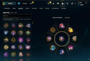 Prata 1 com TODOS os champs e 453 Skins + 76 Cromas - League of Legends LOL