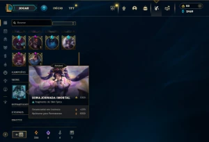 Prata 1 com TODOS os champs e 453 Skins + 76 Cromas - League of Legends LOL