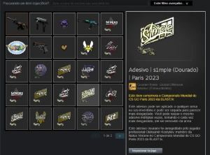 conta steam 15 anos varias medalhas e jogos com sticker gold - Counter Strike CS